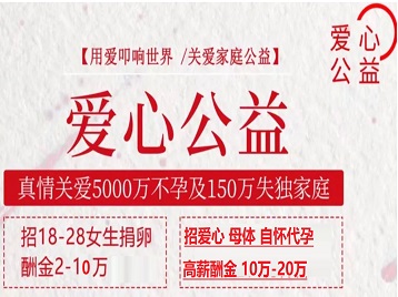 张北捐卵助孕生子 爱心志愿者招募